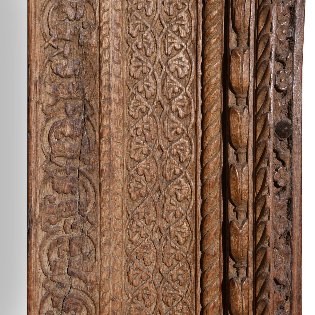 Old Indian Carved Doorway from Rajasthan - 18thC