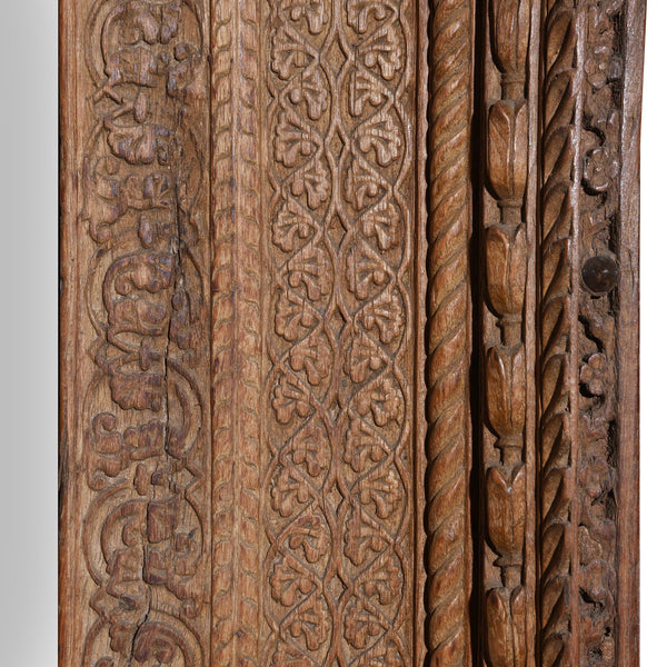 Old Indian Carved Doorway from Rajasthan - 18thC