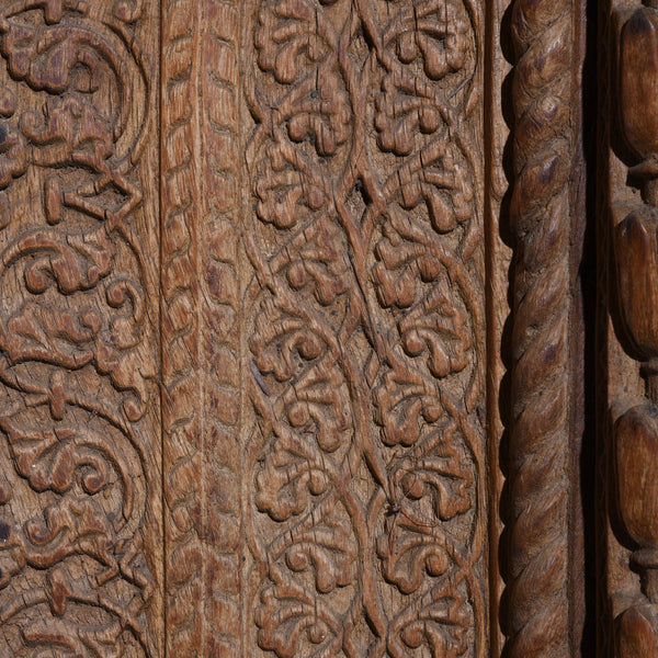 Old Indian Carved Doorway from Rajasthan - 18thC