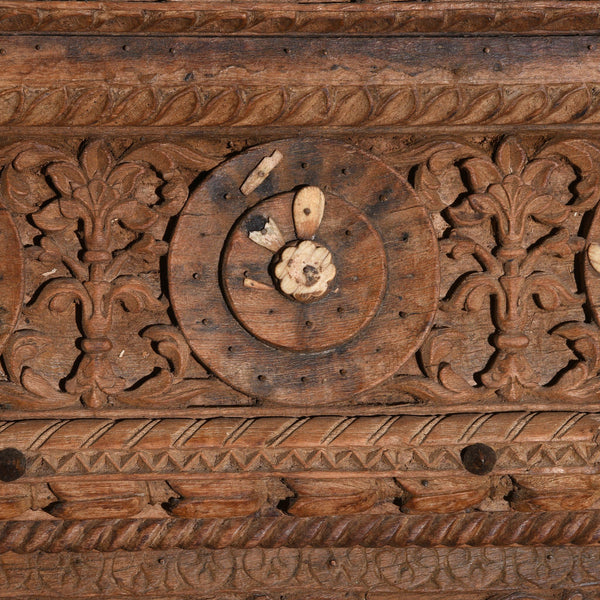 Old Indian Carved Doorway from Rajasthan - 18thC