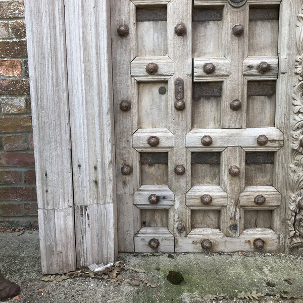 Old Indian Door From Kutch - 19thC