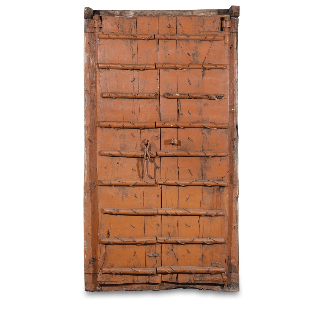 Old Indian Window Shutter With Later Painting - 19thC | Indigo Antiques