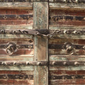 Painted Indian Door From Gujarat - 19thC