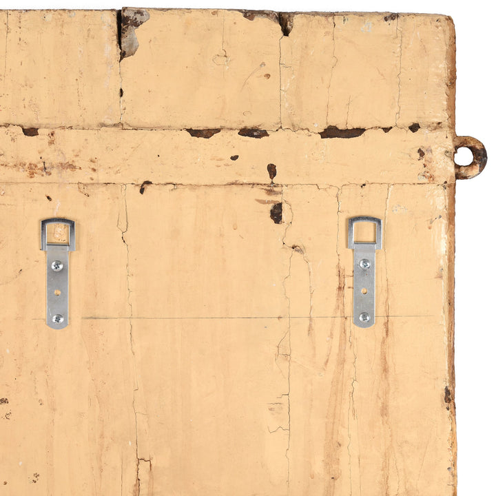 Painted Teak Door From Rajasthan - 19thC - 92 x 6 x 165 (wxdxh cms) - A6317