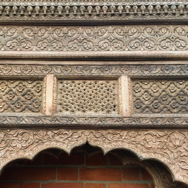 Teakwood Arch from Punjab - 19thC | Indigo Oriental Antiques