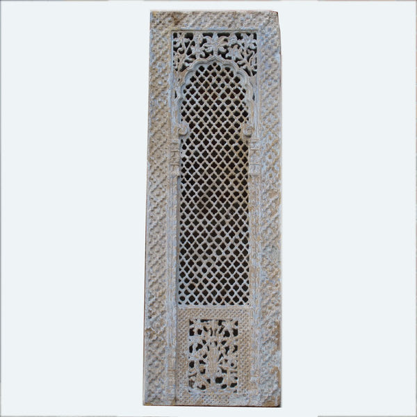 Stone Indian Jali Window Panel From Jaisalmer - 19thC Stone Indian Jali Window Panel From Jaisalmer - 19thC