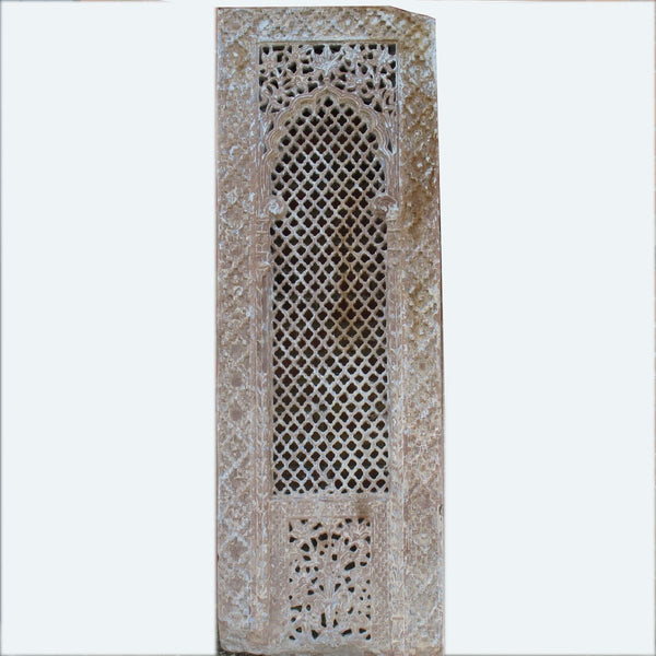 Stone Indian Jali Window Panel From Jaisalmer - 19thC Stone Indian Jali Window Panel From Jaisalmer - 19thC
