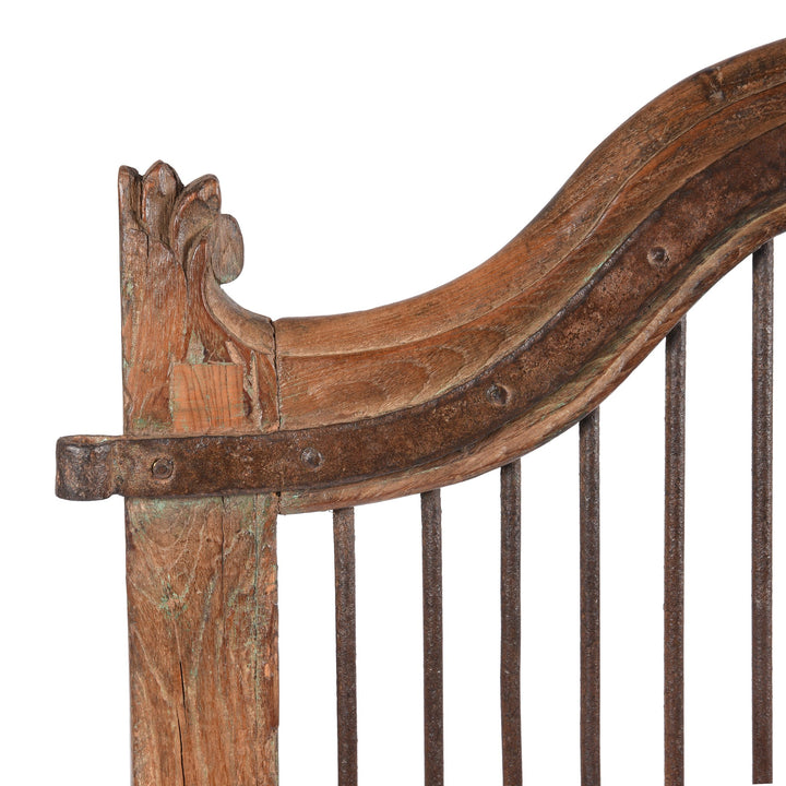 Detail of Indian Teak Dog Gates From Gujarat - 19th Century | Indigo Oriental Antiques