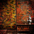 Tibetan Dragon Door Panel With Original Paint 75 - 100 Yrs Old