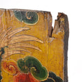 Tibetan Dragon Door Panel With Original Paint 75 - 100 Yrs Old