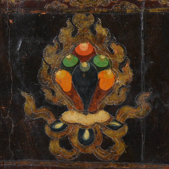 Tibetan Dragon Door panel With Original Paint | Indigo Antiques