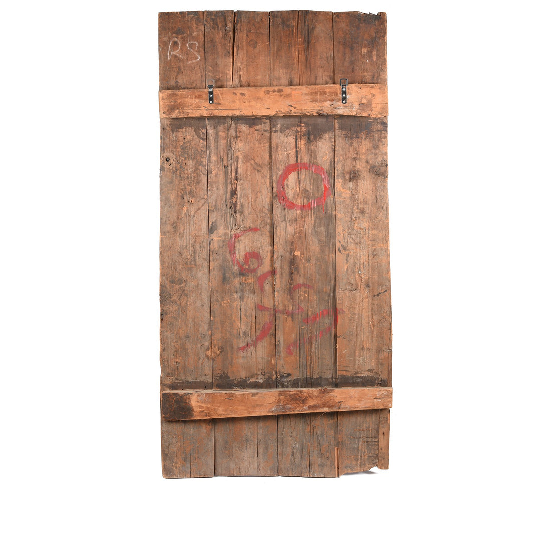 Tibetan Painted Door - 75- 100Yrs Old | Indigo Antiques