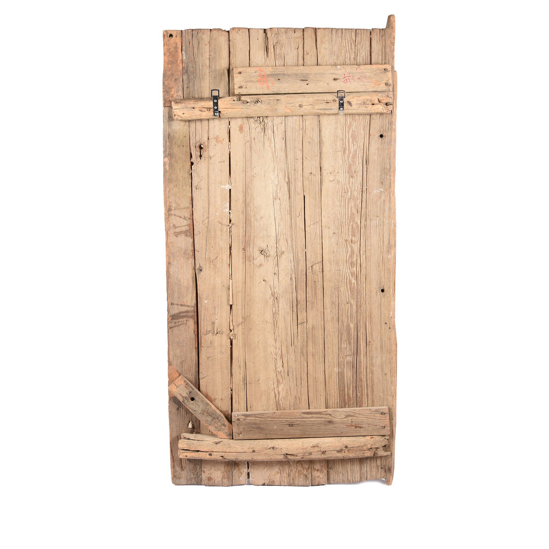 Tibetan Tiger Door With Original Paint 75 - 100 Yrs Old | Indigo Antiques
