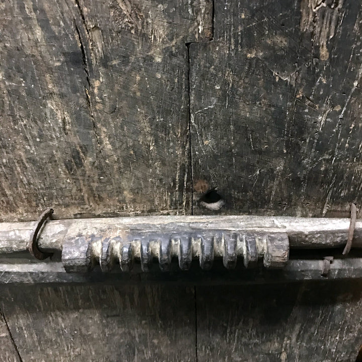 Tribal Elephant Window Shutter From Maharastra - 19thC