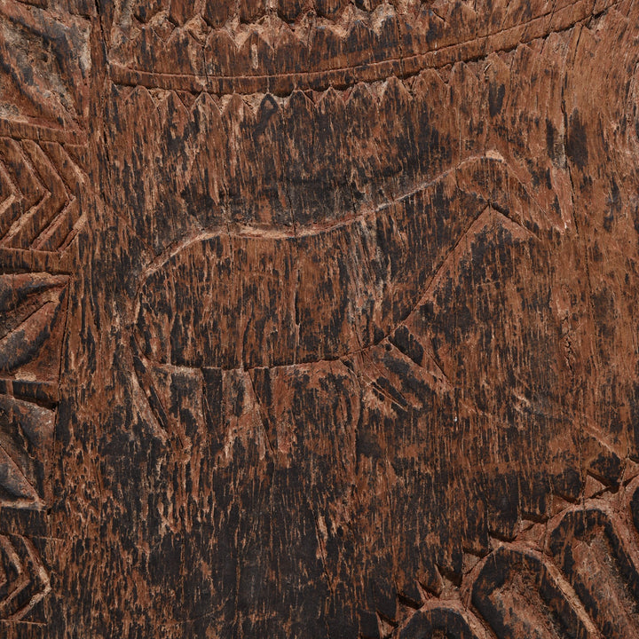 Sheep detail from a Wall Art Tribal Window Shutter From Orissa - 19thC | Indigo Oriental Antiques