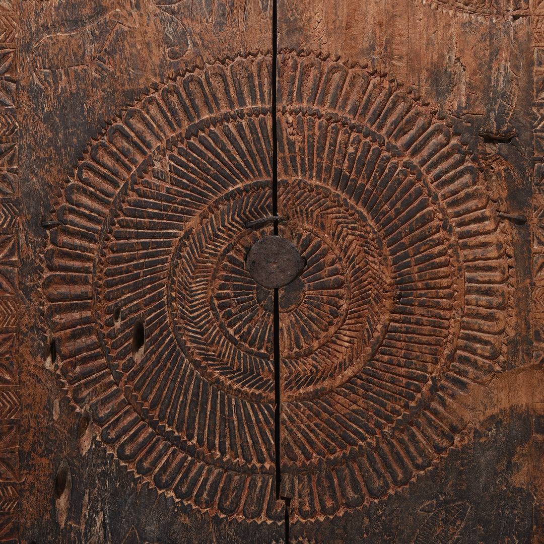 Wall Art Tribal Window Shutter From Orissa - 19thC | Indigo Oriental Antiques