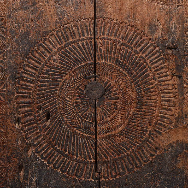 Wall Art Tribal Window Shutter From Orissa - 19thC | Indigo Oriental Antiques