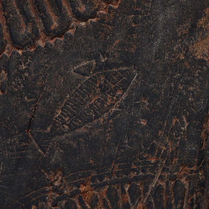 Fish carving detail from a Wall Art Tribal Window Shutter From Orissa - 19thC | Indigo Oriental Antiques