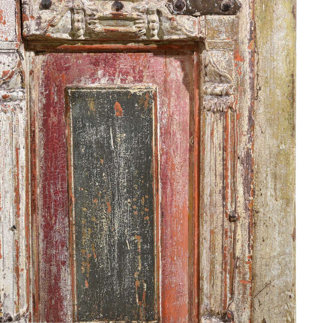 White Painted Indian Jali Doors From Gujarat - 19thC | Indigo Antiques