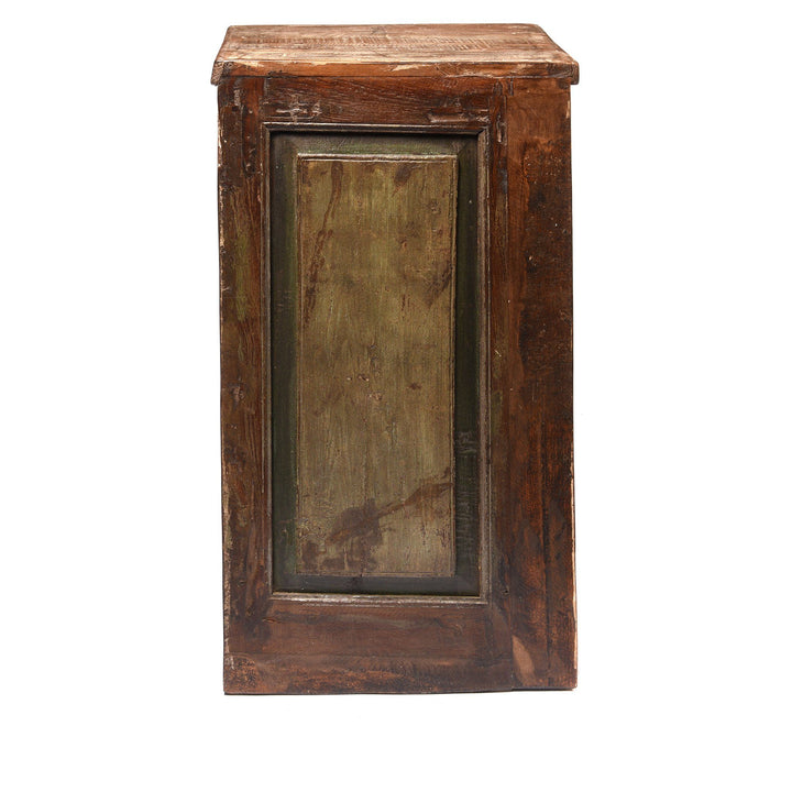 Bedside Cabinet Made From Reclaimed Carved Teak | Indigo Antiques