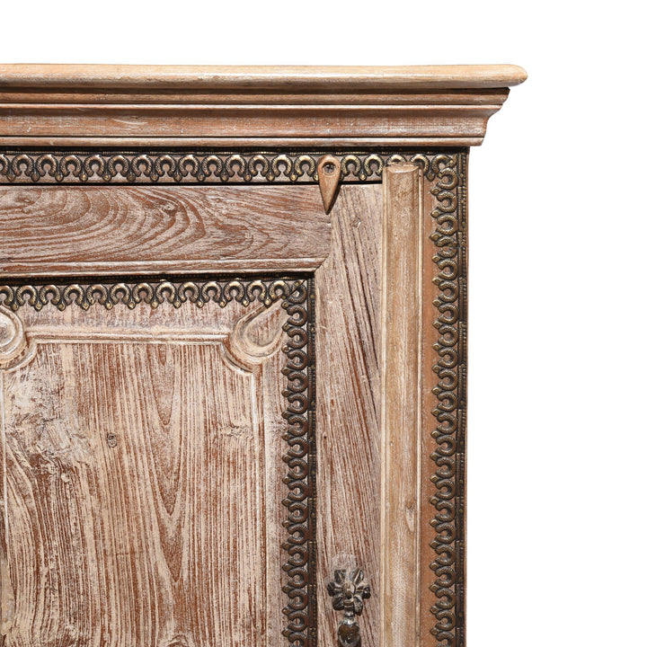 Indian Teak Bedside Cabinet Made From Reclaimed Teak | Indigo Antiques