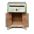 Blue Painted Bedside Cabinet With Drawer