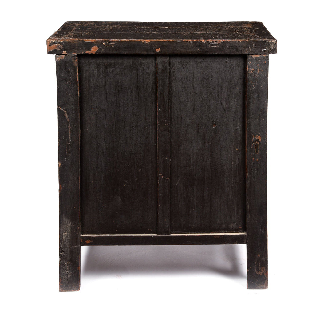 Chinese Red Lacquer Bedside Cabinet from Shanxi - Early 19thC | Indigo Antiques