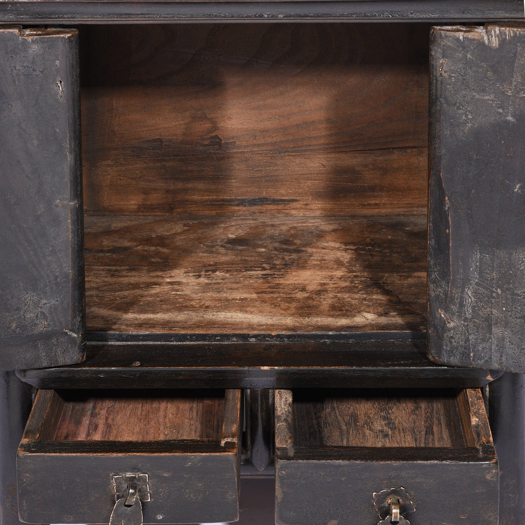 Interior View Of Persimmon Side Cabinet From Shanxi - 19thC | Indigo Antiques