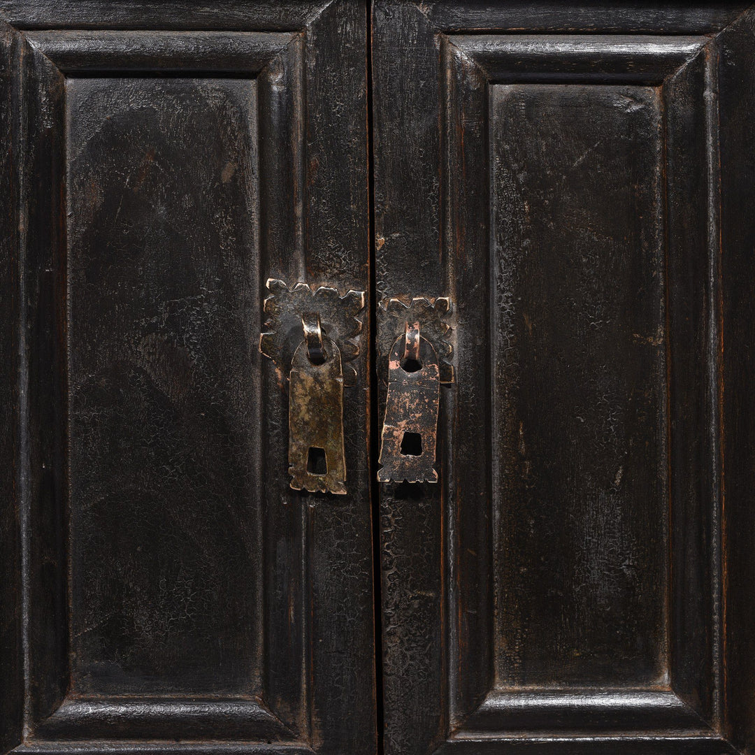 Door Handle Detail Of Persimmon Side Cabinet From Shanxi - 19thC | Indigo Antiques