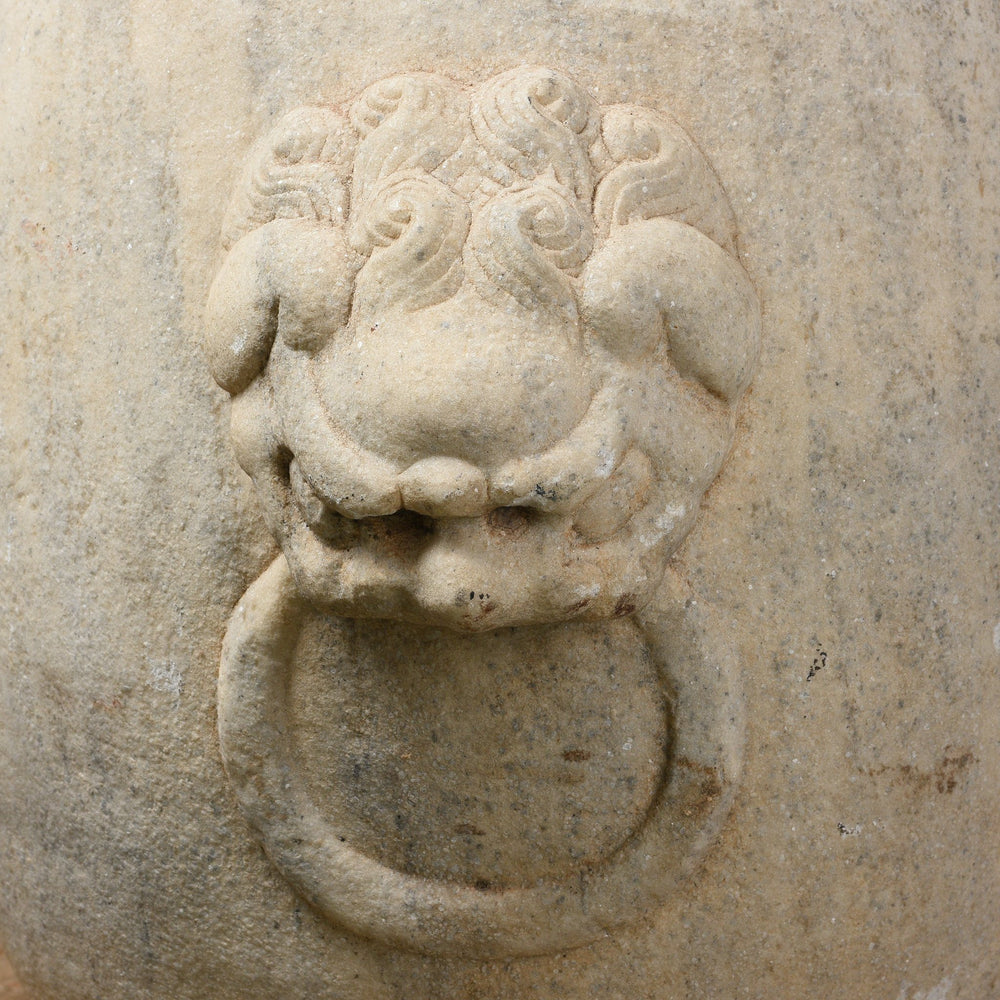 Carving Detail Of Marble Ming Style Chinese Drum Stools | Indigo Antiques