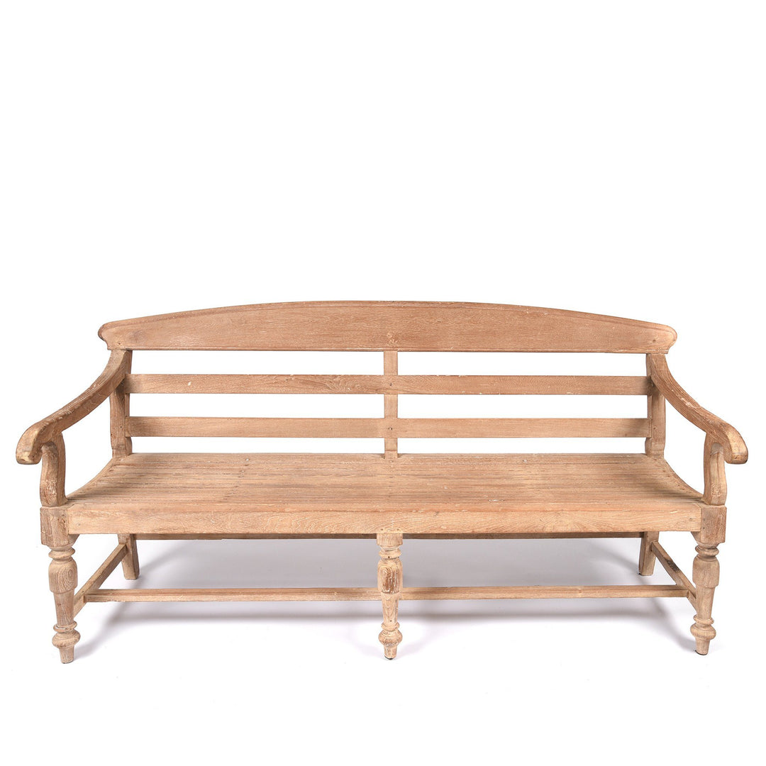 Regency Anglo Indian Teak Bench - Ca 1900 | Indigo Antiques