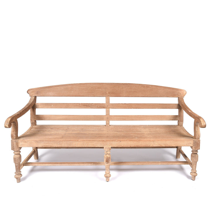 Regency Anglo Indian Teak Bench - Ca 1900 | Indigo Antiques