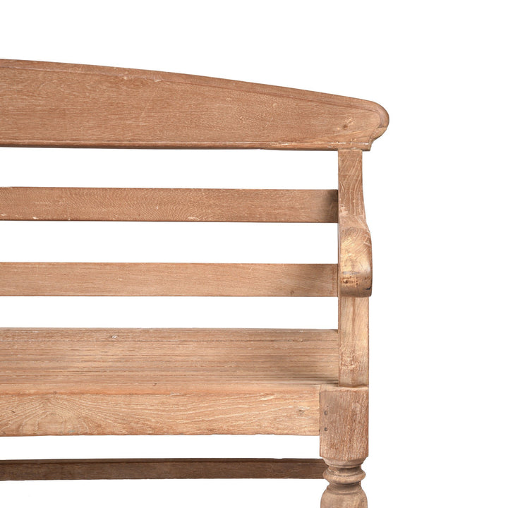 Regency Anglo Indian Teak Bench - Ca 1900 | Indigo Antiques