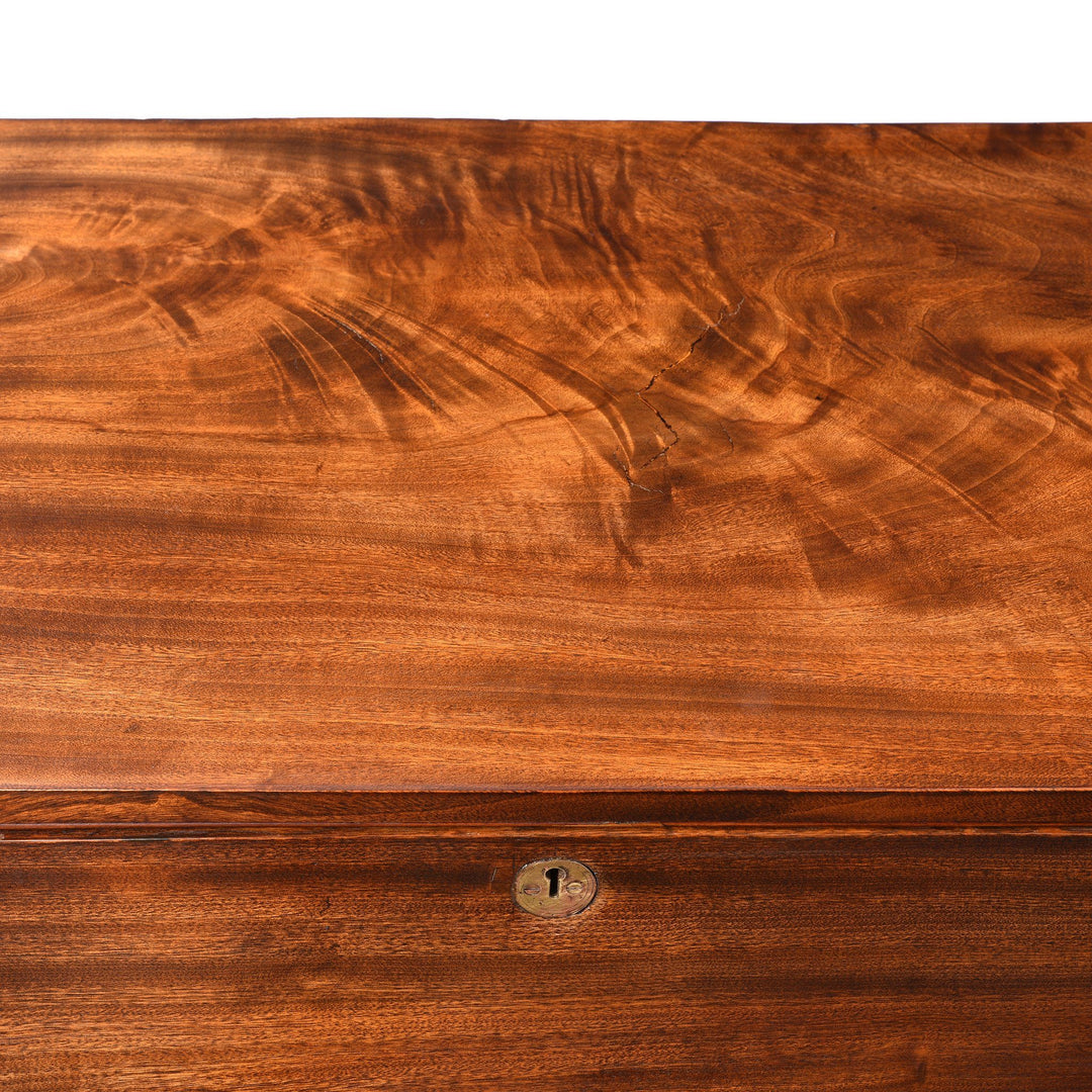 Surface Top Detail From Chinese Export Secretaire Campaign Chest - Ca 1865 | Indigo Antiques