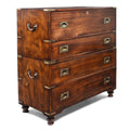 Chinese Export Secretaire Campaign Chest - Ca 1865