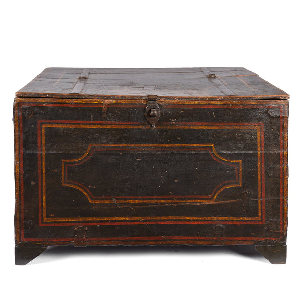 Antique Painted Indian Chest from Bikaner - 19thC