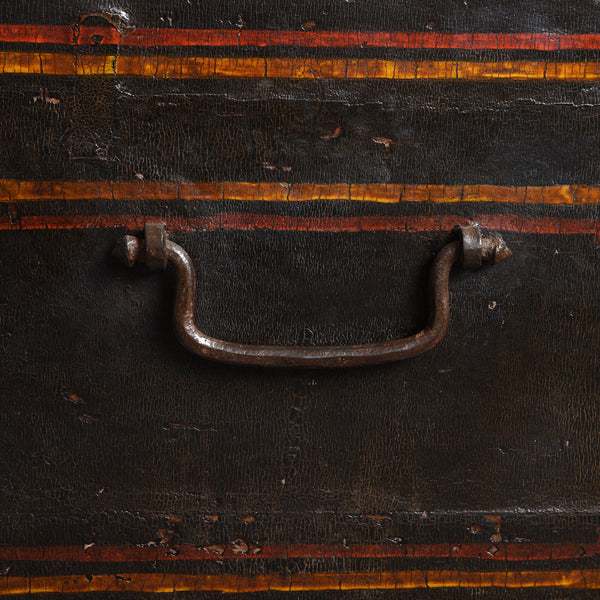 Antique Painted Indian Chest from Bikaner - 19thC