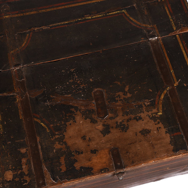 Antique Painted Indian Chest from Bikaner - 19thC