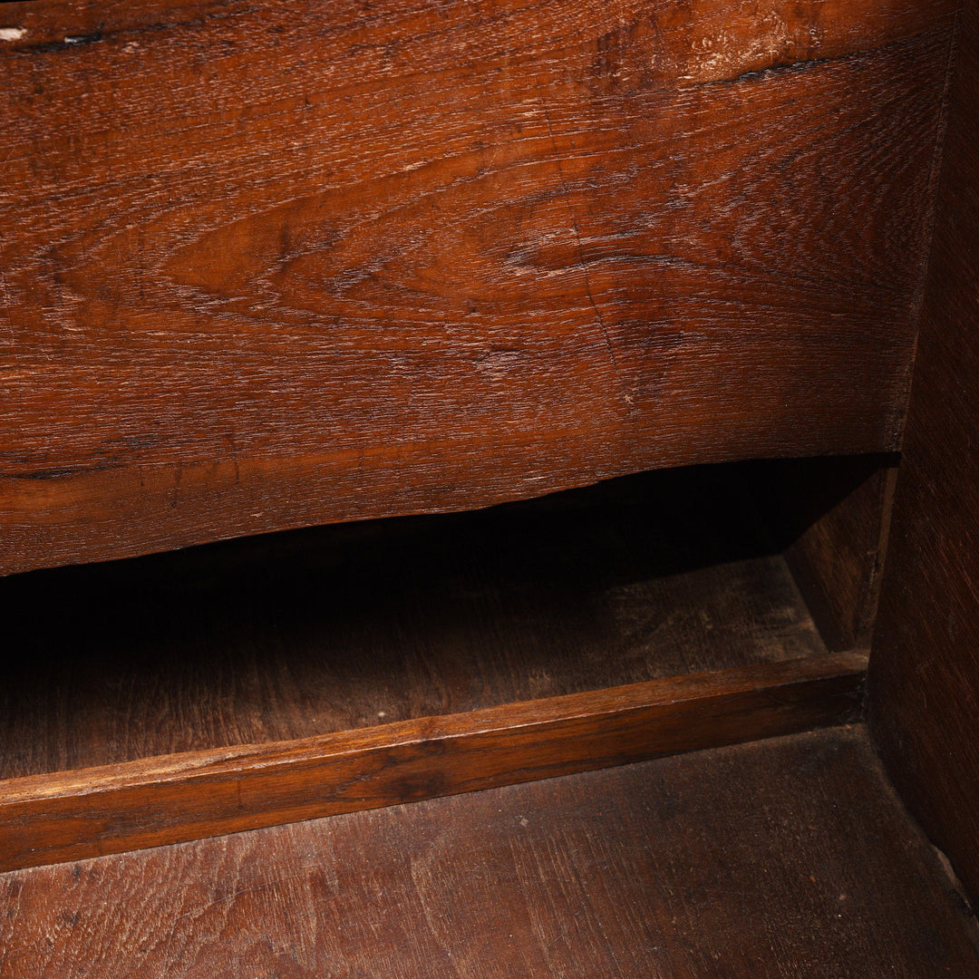 Brass Bound Indian Teak Military Chest From Rajasthan - 19thC