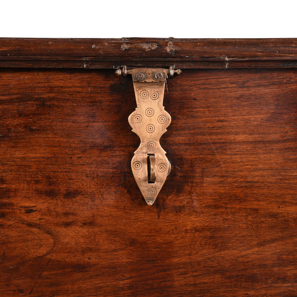 Brass Bound Rosewood Chest from Kutch - 19thC