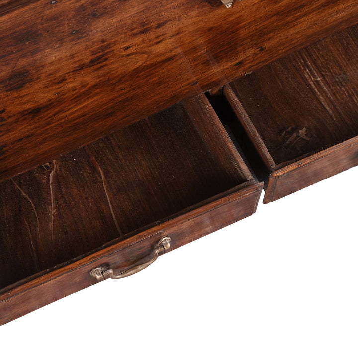 Brass Bound Rosewood Chest from Kutch - 19thC | Indigo Oriental Antiques
