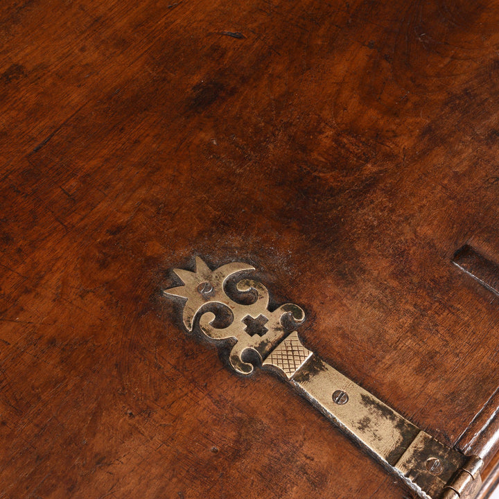 Metalwork Detail Of Brass Bound Teak Dowry Chest From Kutch - 19thC | Indigo Antiques