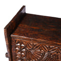 Carved Himalayan Cedar Coffer from the Kulu Valley - 19thC