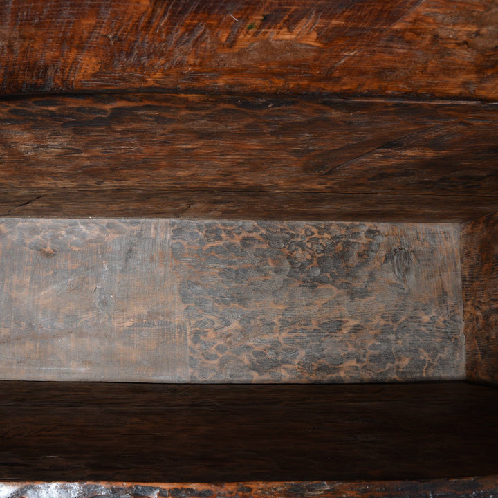 Carved Himalayan Cedar Coffer from the Kulu Valley - 19thC Console Storage Chest | Indigo Oriental Antiques