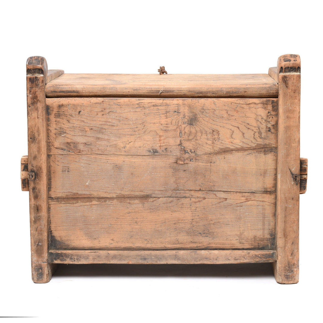 Back Detail from an Antique Carved Tribal Cedar Chest From The Kulu Valley - 19thC | Indigo Antiques