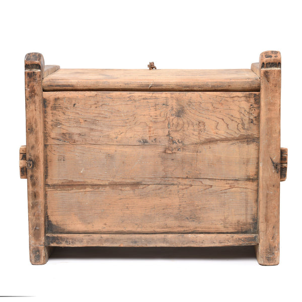 Carved Tribal Cedar Chest From The Kulu Valley - 19thC