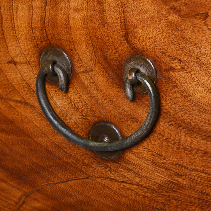 Brass Handle detail from a Chinese Camphor Trunk from Tianjin - 19thC | Indigo Antiques