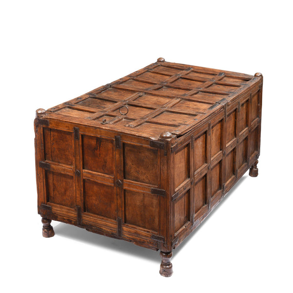 Indian Stick Box Storage Chest From Jaisalmer - 19thC