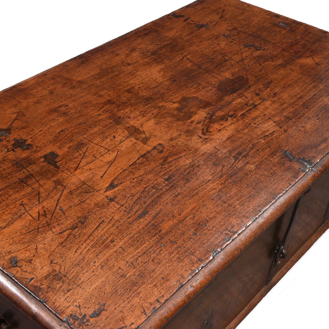 Indian Iron Bound Teak Chest From Gujarat - 19thC | Indigo Antiques