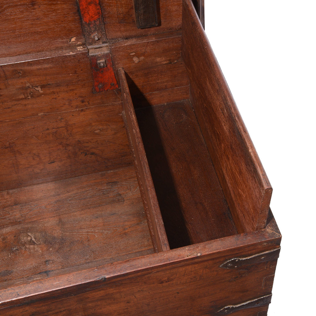 Iron Bound Teak Chest from Saurashtra - 19thC